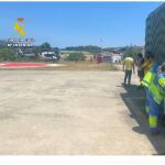 Momenro de la llegada de helicoptero con la menor herida