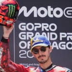 Pecco Bagnaia, tercero en Motorland