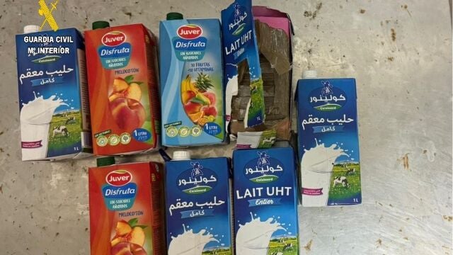 Tetrabriks con droga en su interior intervenidos en el puerto de Algeciras
