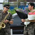 BTS members RM and V complete mandatory military service in Chuncheon