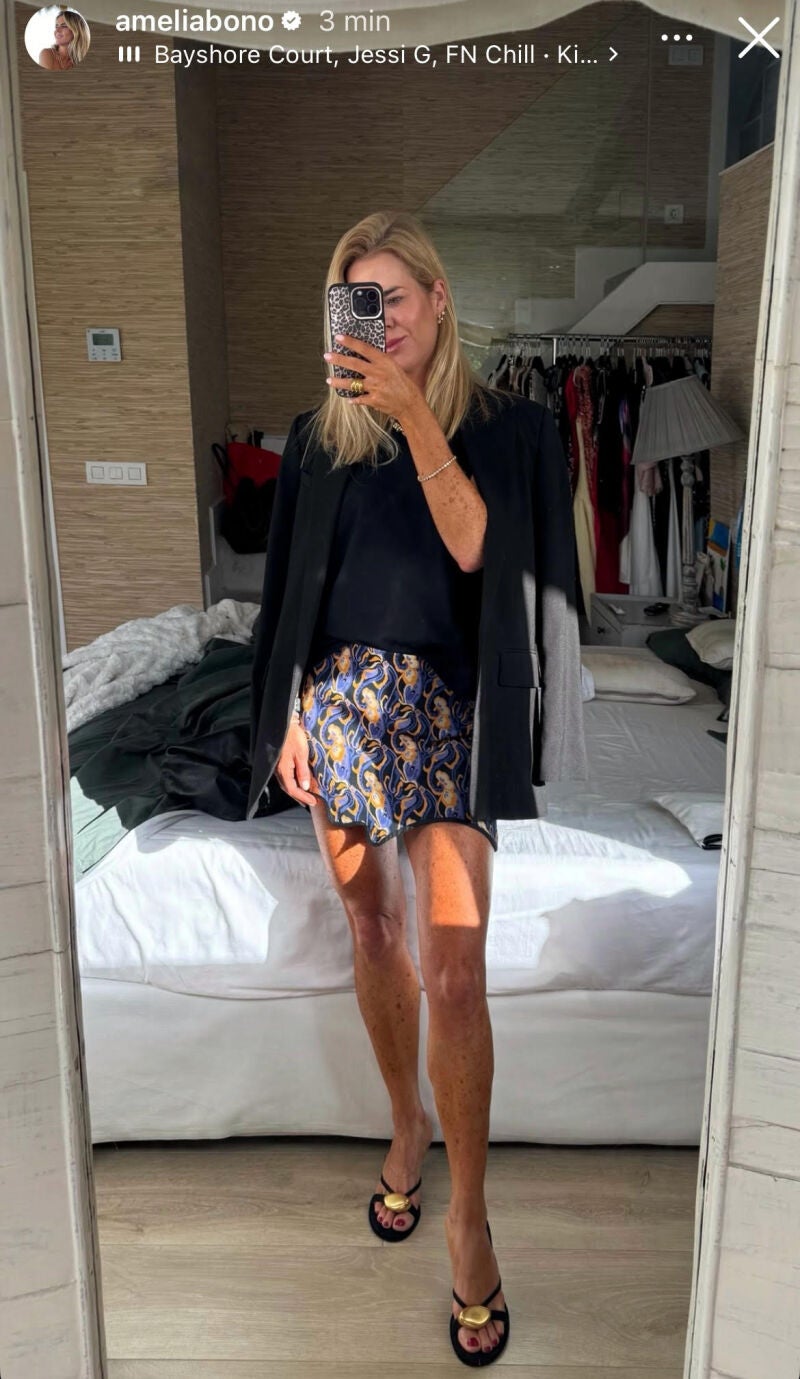 El look de Amelia Bono.