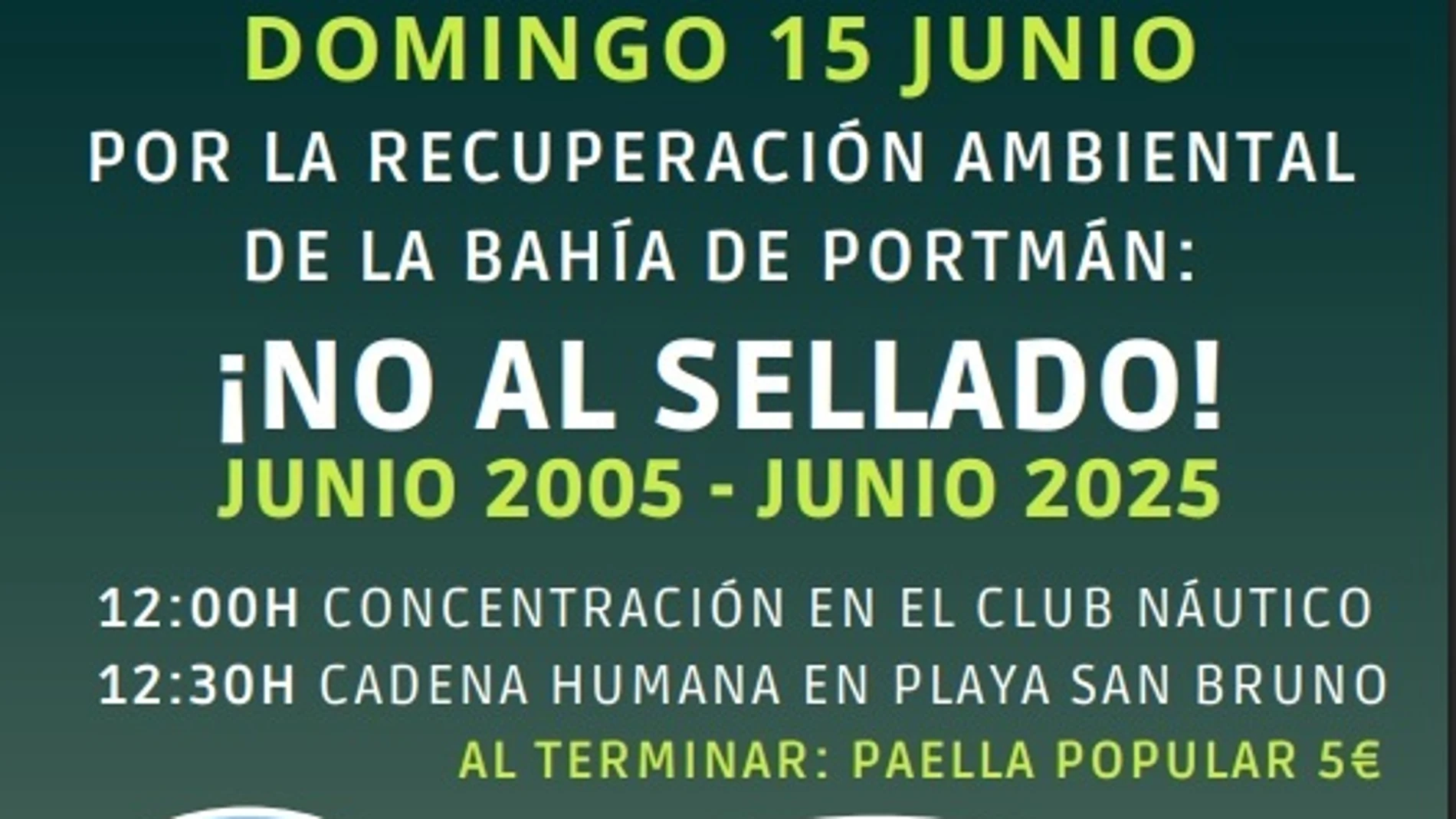 Concentración y cadena humana en Portmán, para reivindicar una solución consensuada, que sea “justa y equilibrada para Portmán"REMITIDA / HANDOUT por FUNDACIÓN SIERRA MINERAFotografía remitida a medios de comunicación exclusivamente para ilustrar la noticia a la que hace referencia la imagen, y citando la procedencia de la imagen en la firma10/06/2025