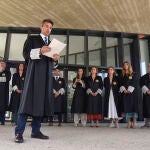 Concentración de asociaciones de jueces y fiscales en Huesca