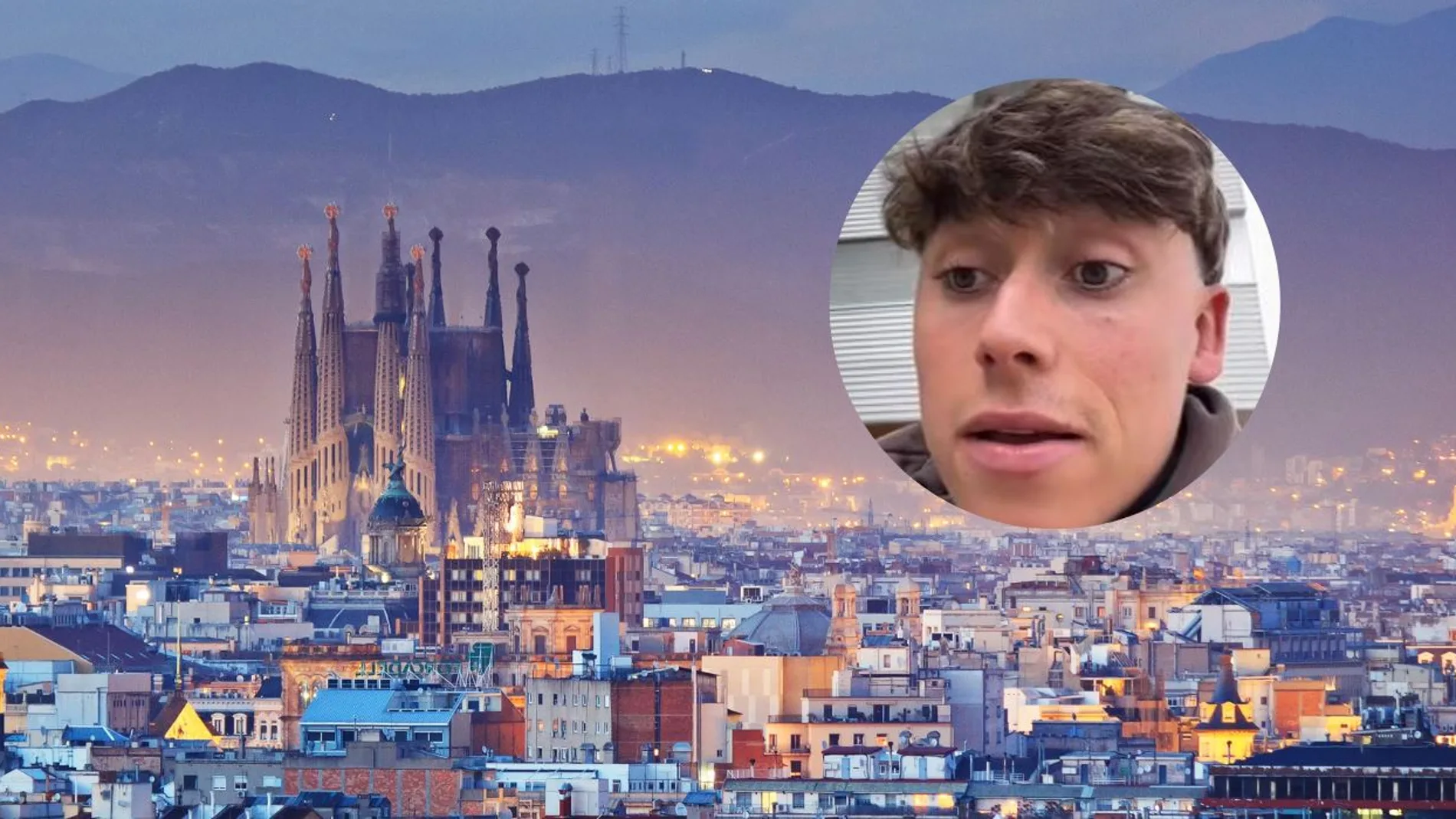 Un influencer en la ciudad de Barcelona