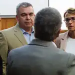 Santos Cerdán con María Chivite y su tío el consejero navarro