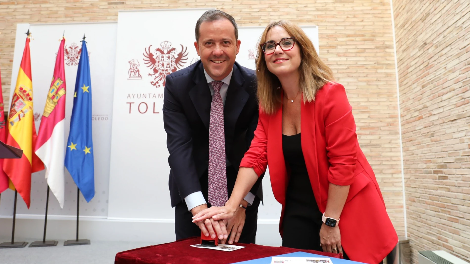 Presentación del sello del Corpus de Toledo.