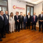 Reunión de las Cámaras de Comercio de Castilla y León en la que han mostrado su rechazo a la supresión de paradas y frecuencias de alta velocidad