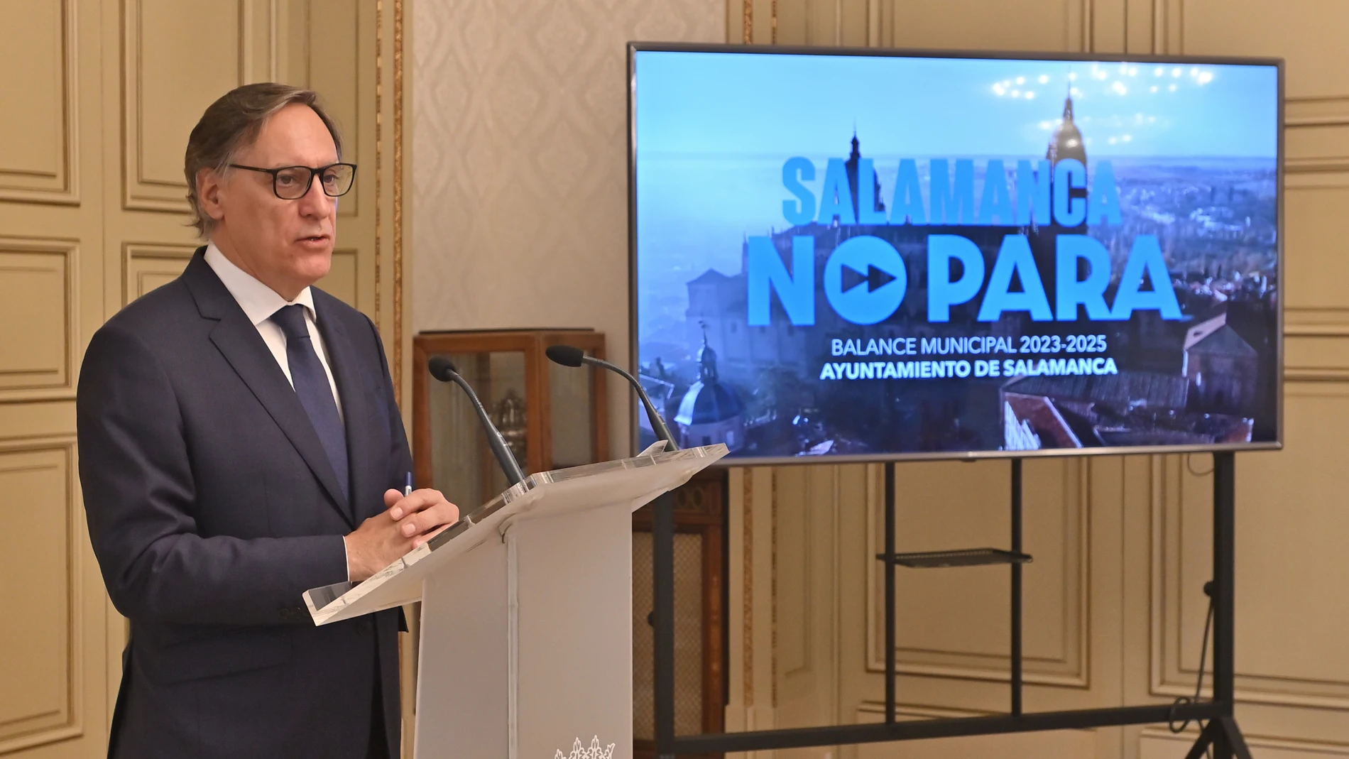 El alcalde de Salamanca, Carlos García Carbayo, hace balance de legislatura