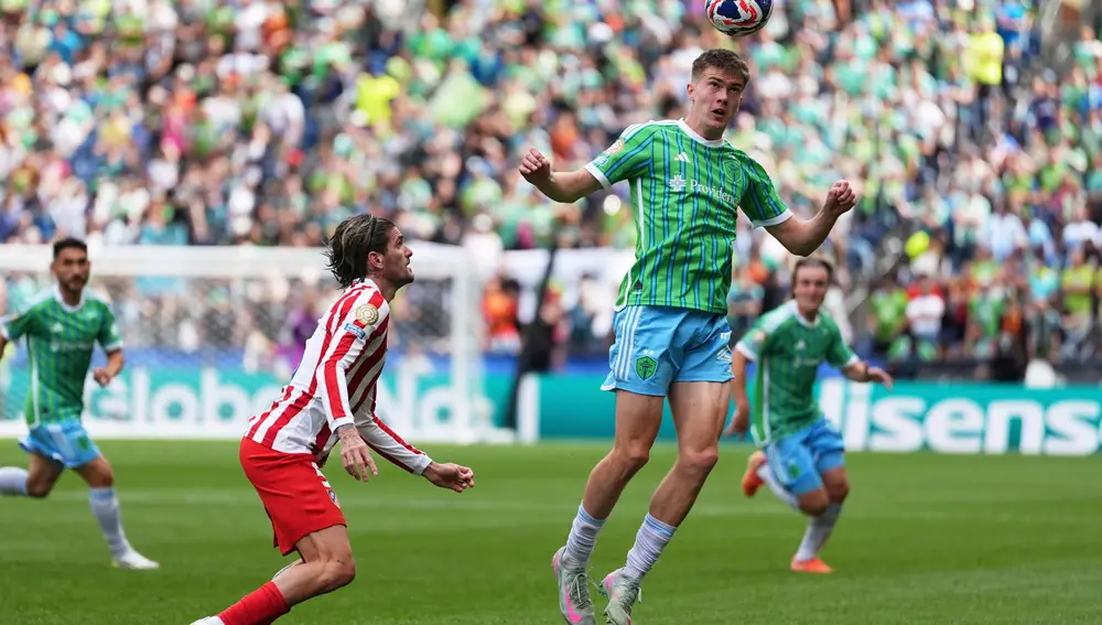 Barrios levanta al Atlético, que derrota al Seattle Sounders (3-1)