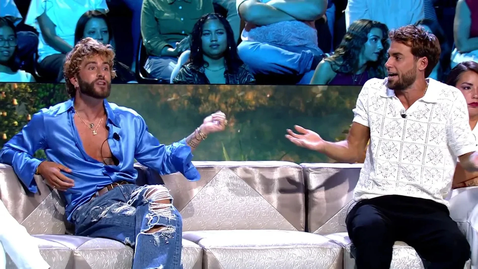 Montoya reacciona a las acusaciones de Pelayo Díaz en el debate de 'Supervivientes 2025'