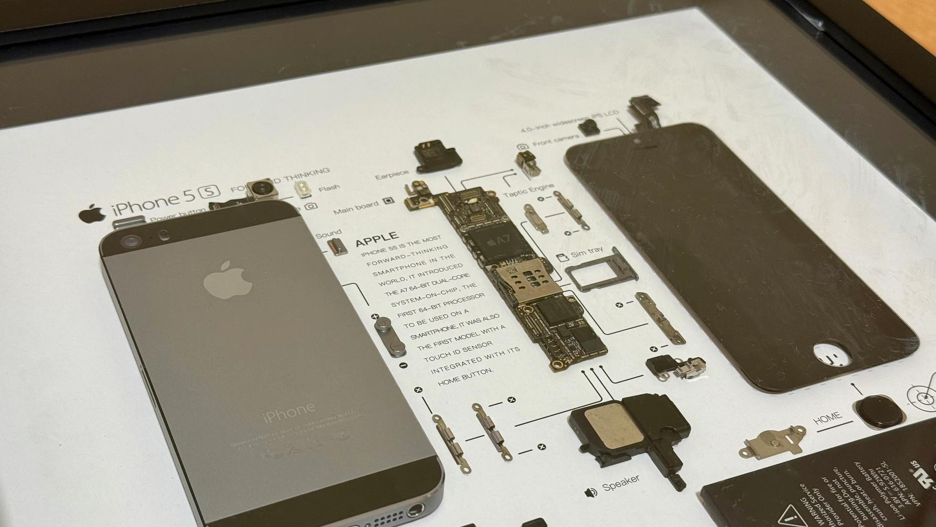 iPhone 5s enmarcado