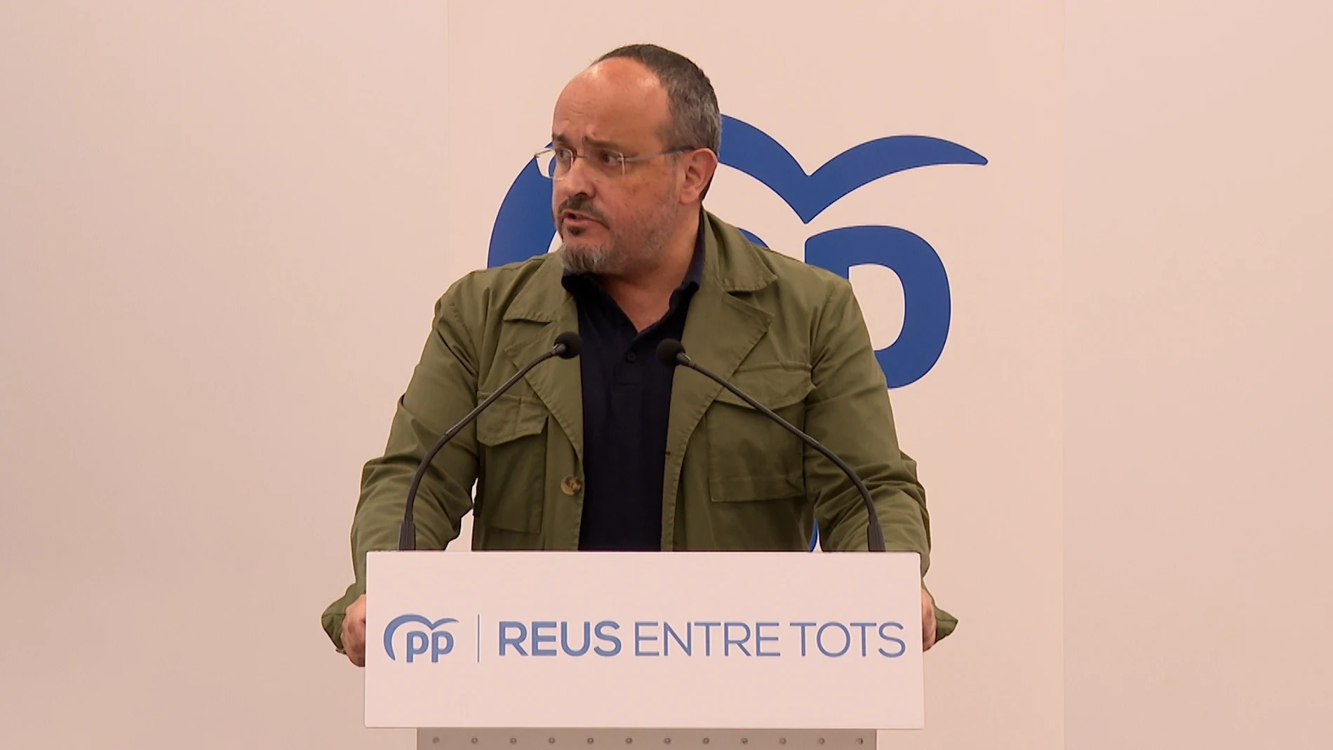 El presidente del PP en Catalunya, Alejandro Fernández, en un acto en Reus (Tarragona) EUROPA PRESS 21/06/2025