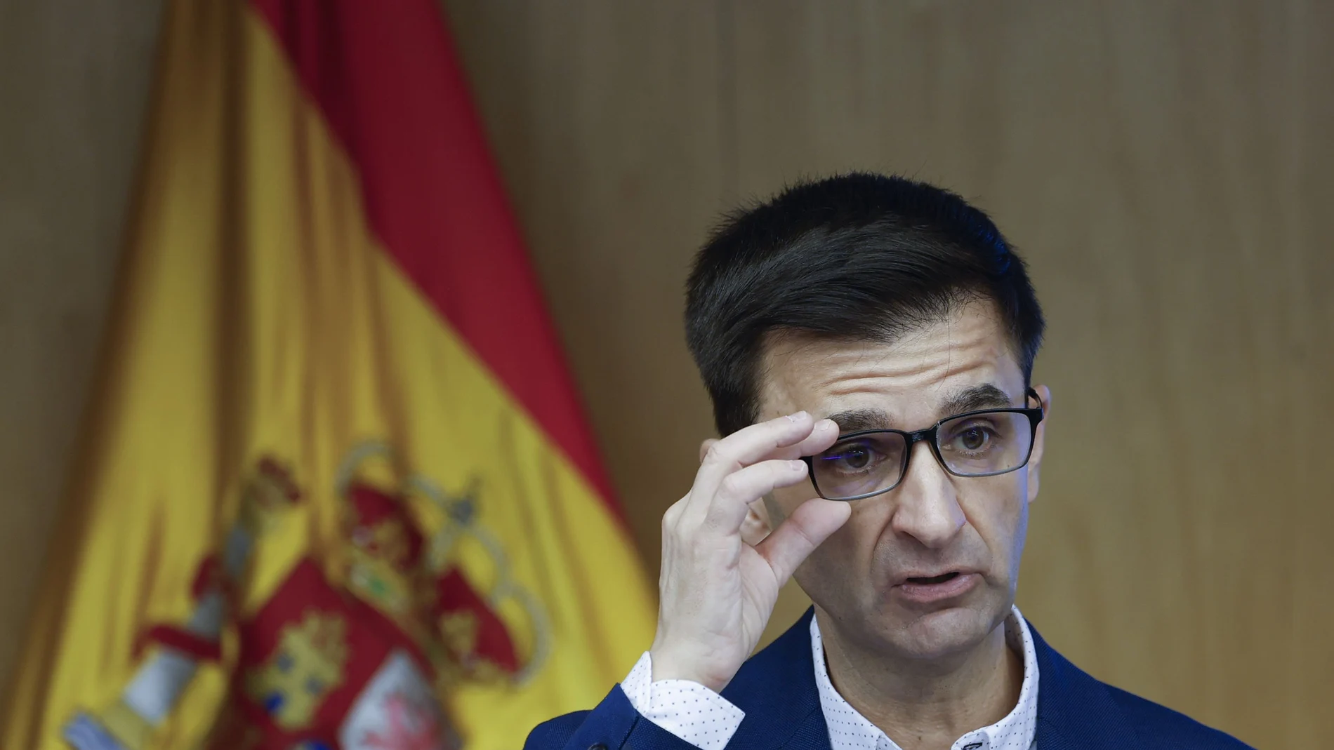El presidente del Consejo de Administración de la Corporación RTVE, José Pablo López, comparece ante la Comisión Mixta de Control Parlamentario este jueves, en el Congreso, en Madrid.