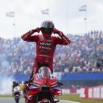 Marc Márquez, tras ganar la carrera larga de Assen