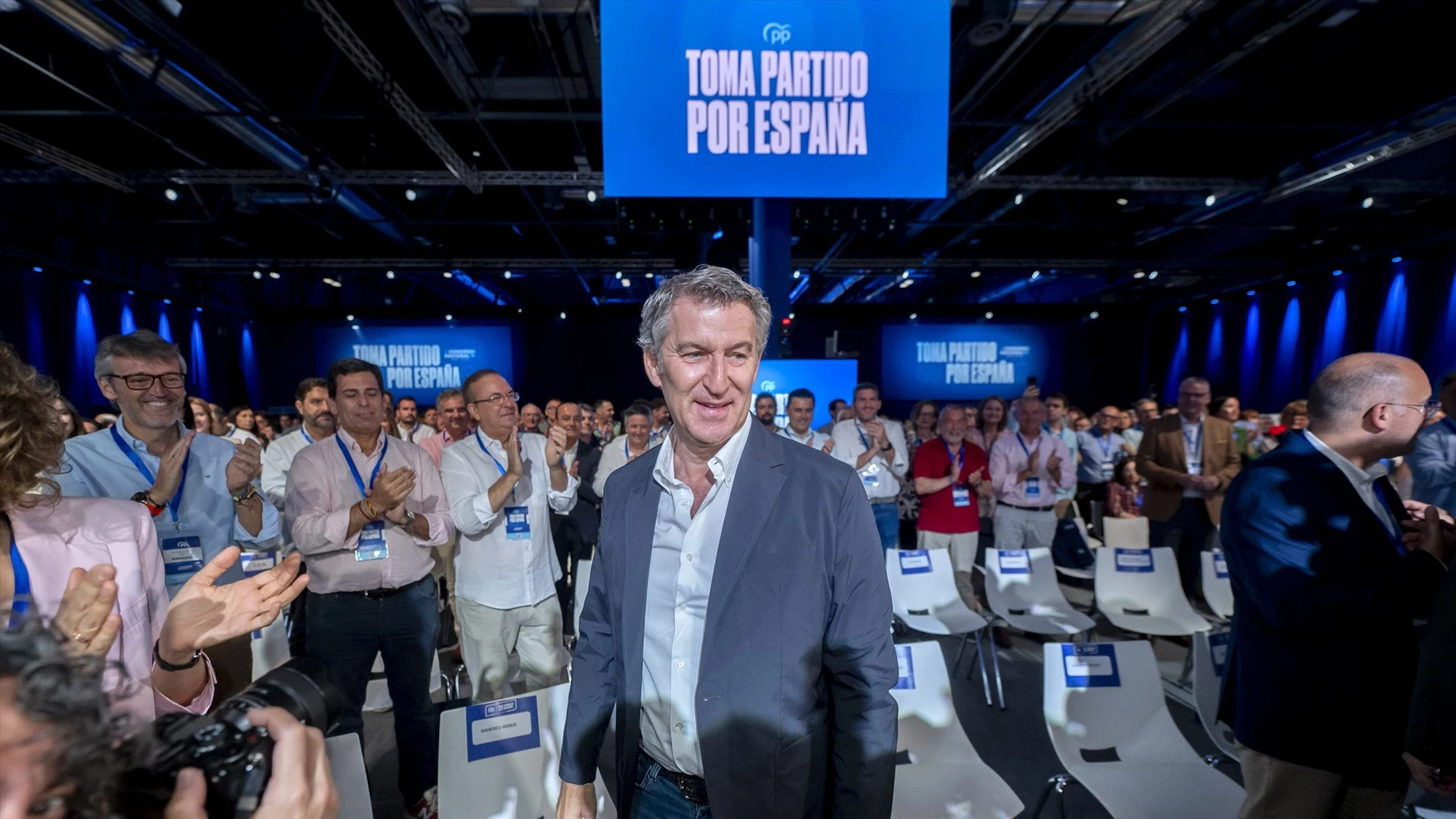 El presidente del PP, Alberto Núñez Feijóo