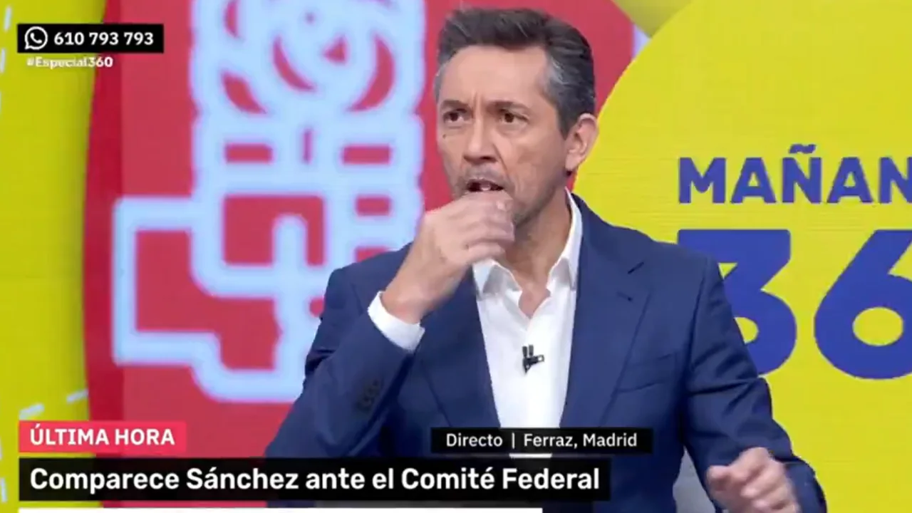 El corte en Ferraz durante la comparecencia de Pedro Sánchez que deja al descubierto a Javier Ruiz en directo