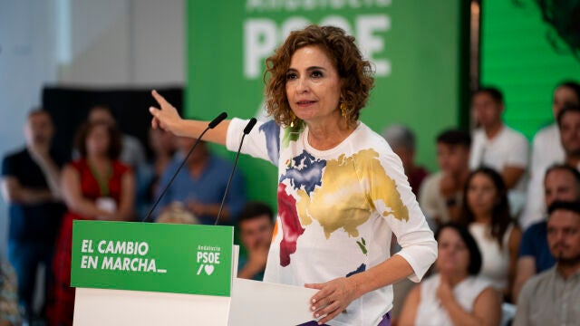 María Jesús Montero, en un acto en Jerez.
