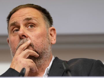 Rueda de prensa del presidente de ERC, Oriol Junqueras