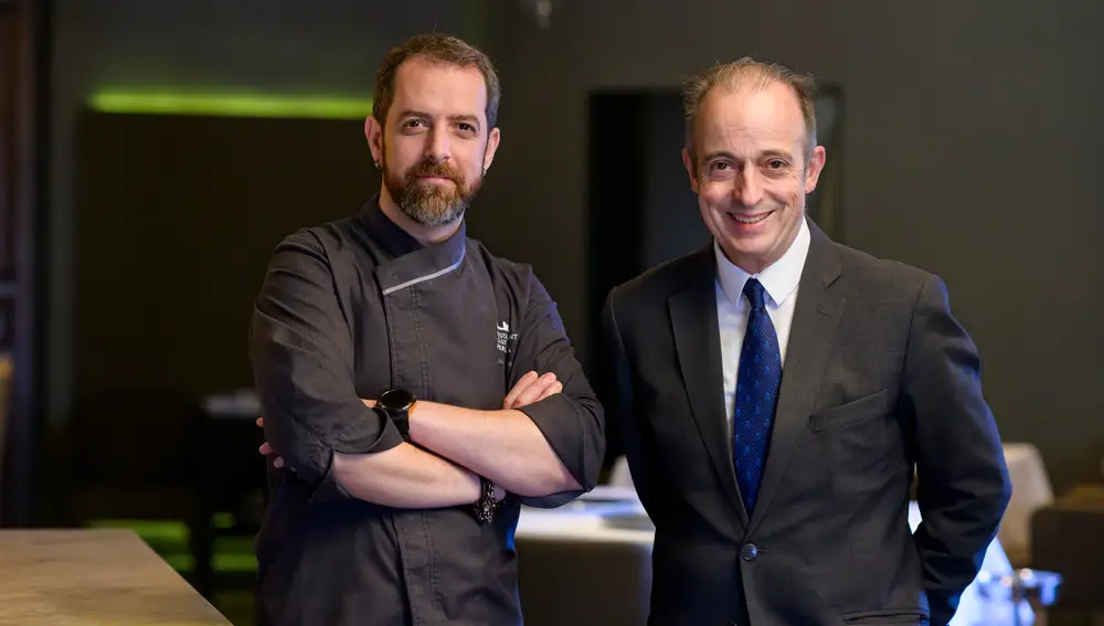 El chef Javier Martinez y el sumiller Toni Gerez