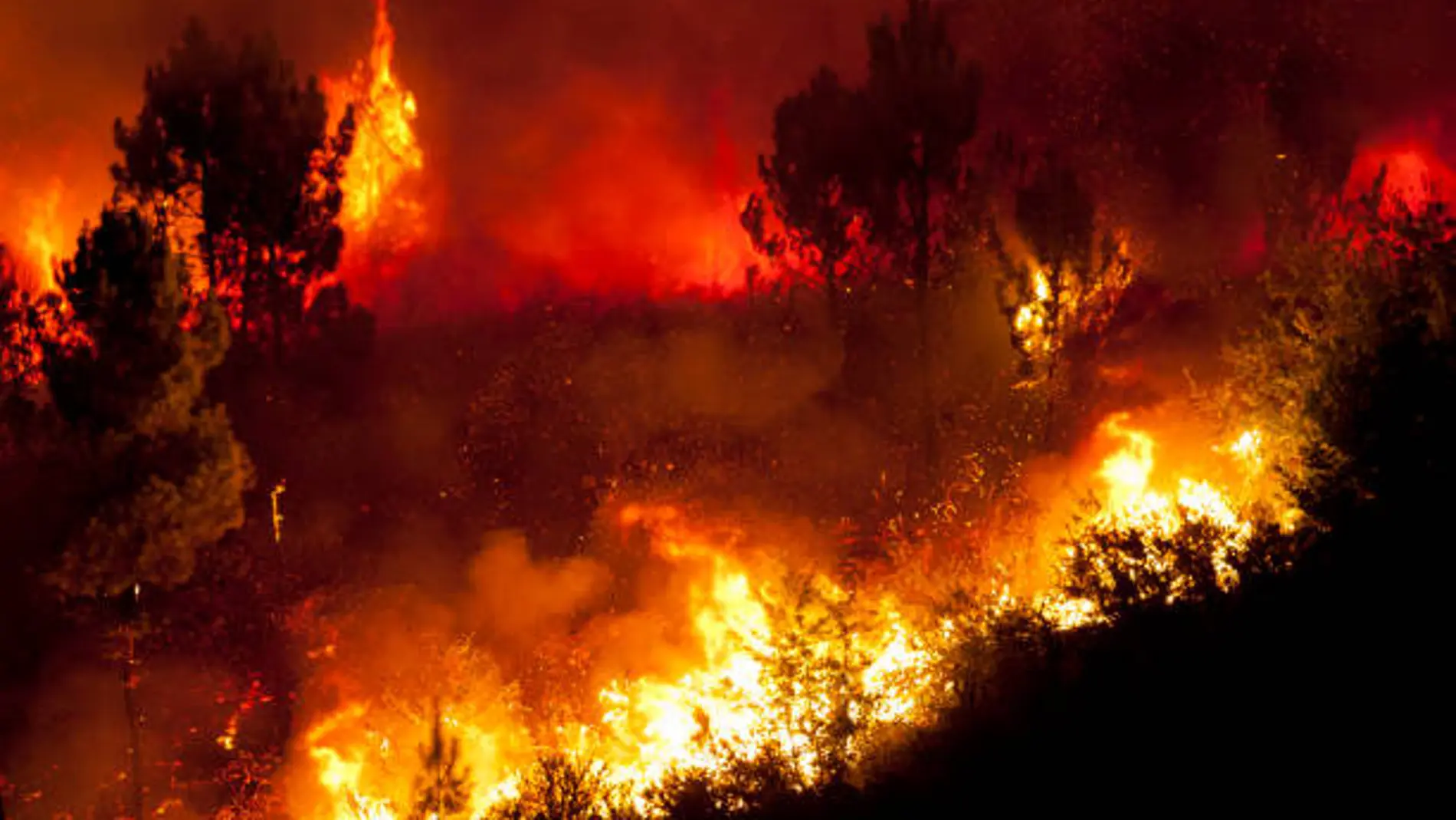 Imagen de archivo de un incendio