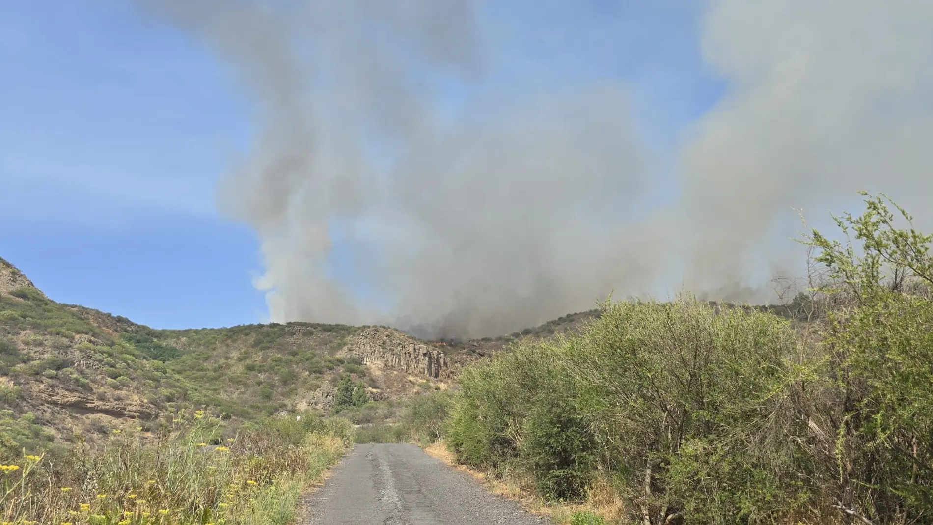 Incendio en Tenerife este lunes