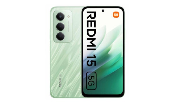 El diseño al completo del nuevo Redmi 15 5G en color verde