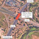 "Corte total" por obras de la carretera M-409, entre Leganés y Fuenlabrada, durante tres meses