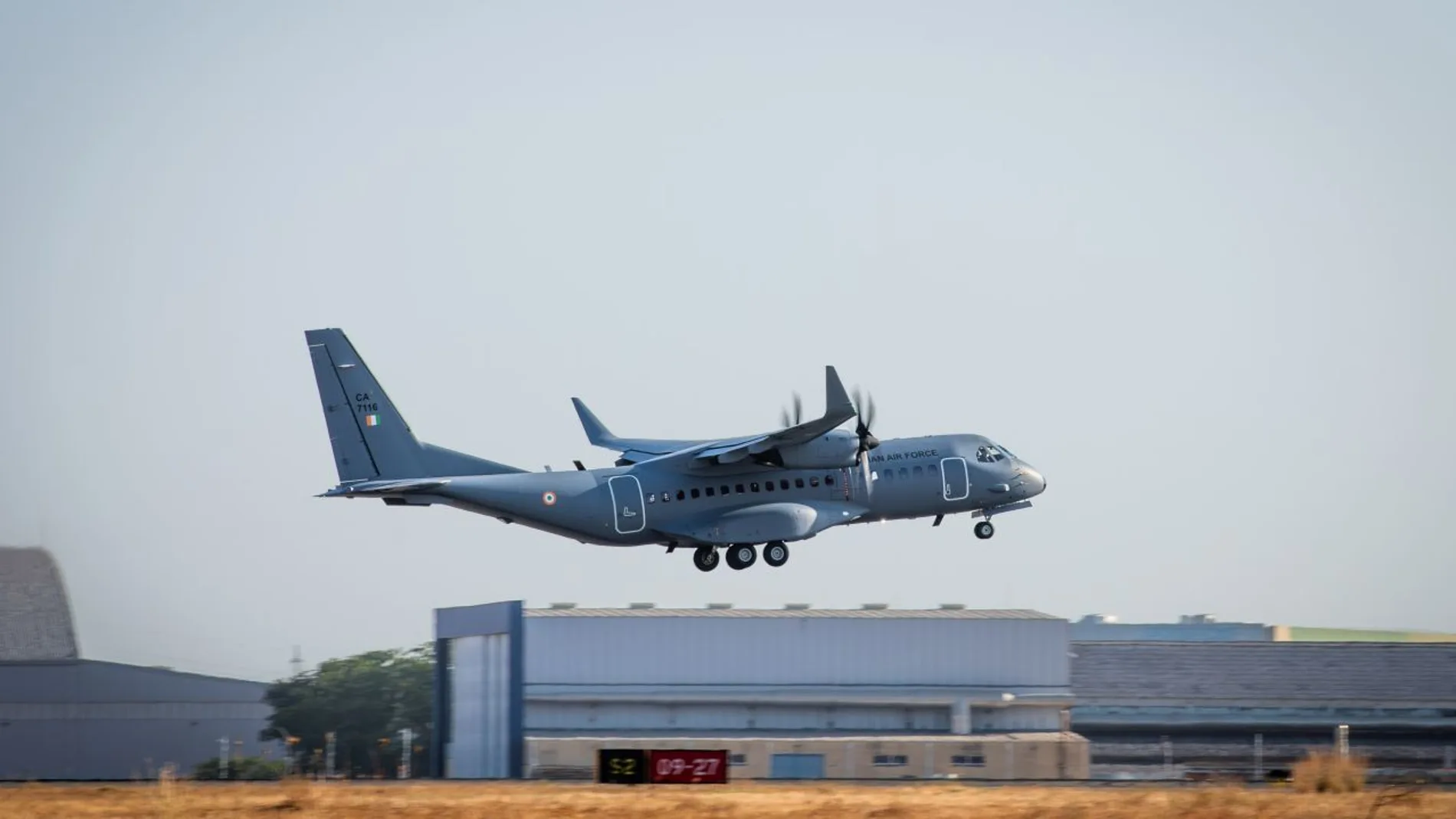 Un C295 de Airbus despega en Sevilla