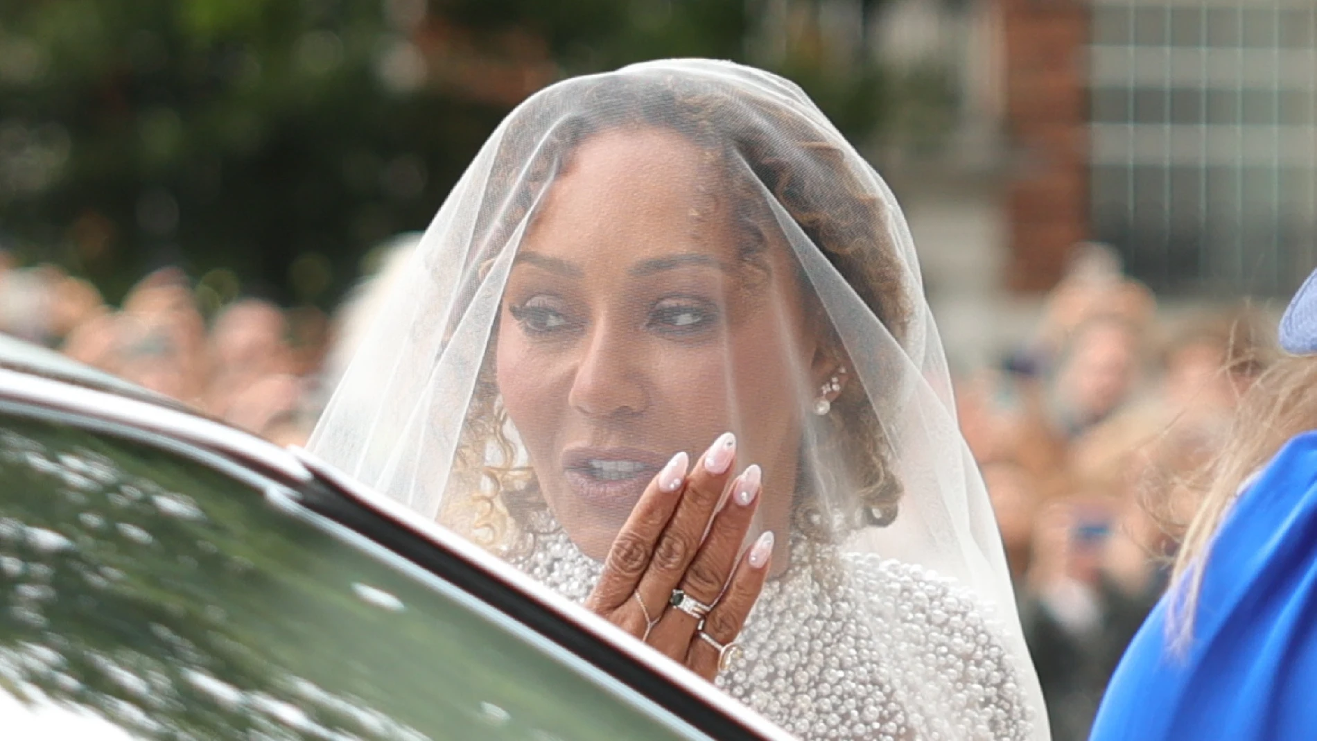 La cantante Mel B el día de su boda