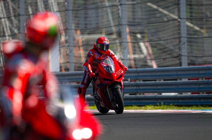 Marc Márquez, rodando en el Balaton Ring, escenario del próximo GP de Hungría