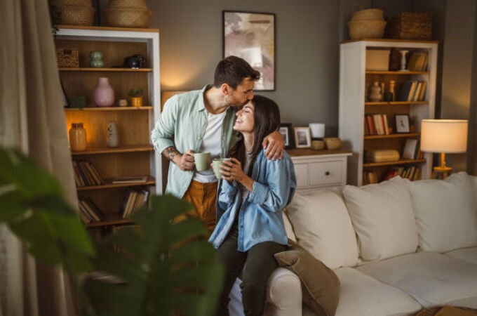 Imagen de archivo de una pareja en una relación amorosa 
