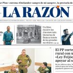 Portada de LA RAZÓN del sábado 9 de agosto de 2025 recortada