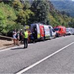 Dispositivo desplegado en el lugar del accidente