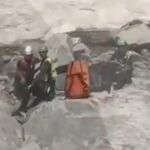 Un momento del rescate