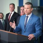 El secretario de Defensa de EE UU, Pete Hegseth 