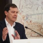 Comparecencia del presidente de la Junta, Alfonso Fernández Mañueco, tras la reunión con consejeros para abordar la situación de los incendios.