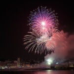 Imagen de la batalla naval pirotécnica que se celebra en agosto en A Coruña.