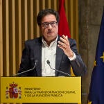 Óscar López presenta el balance del Plan contra las estafas telefónicas y por SMS del Gobierno de España