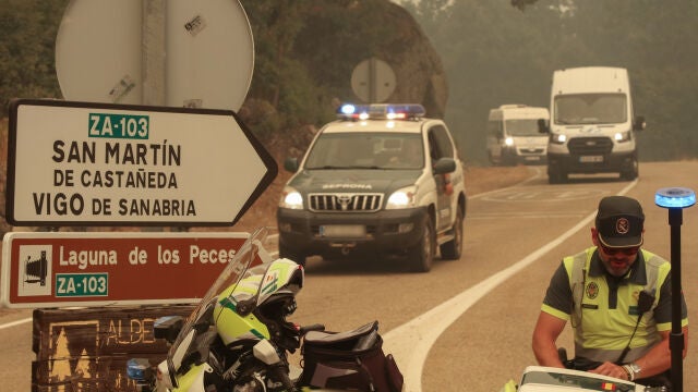 Incendio en provincia de Zamora