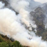Incendio en Caunedo (Asturias)