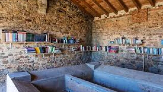Libros en el lavadero