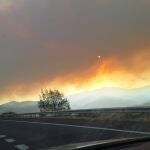 Incendio controlado en Candelario
