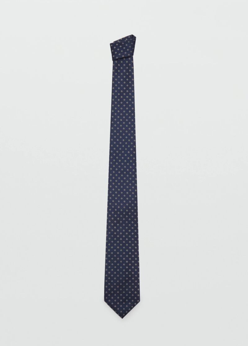 Corbata estampada.