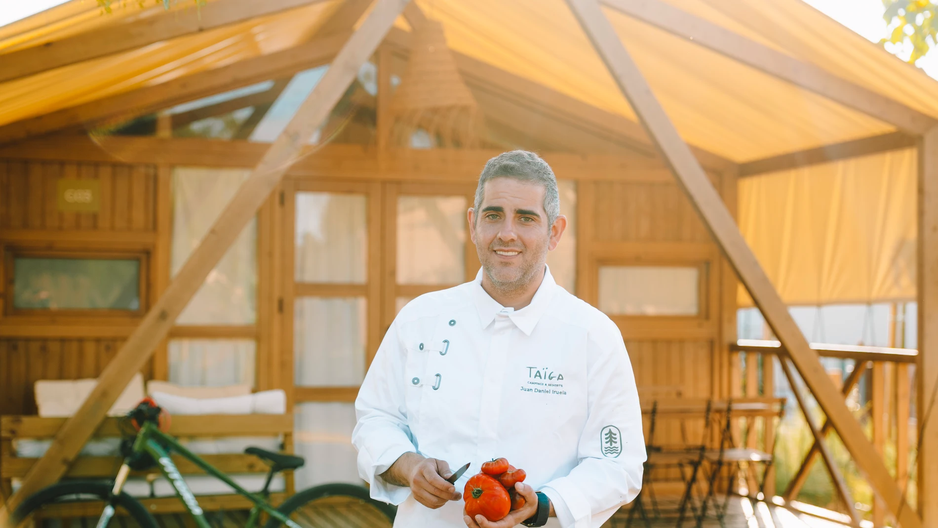 Dónde hace check in Juan Daniel Iruela... En Bama, en el camping Taiga del Delta del Ebro