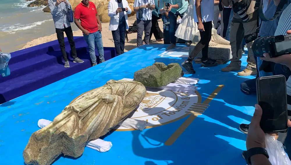 Egipto rescata templos y estatuas de una ciudad milenaria sumergida en el mar Mediterráneo