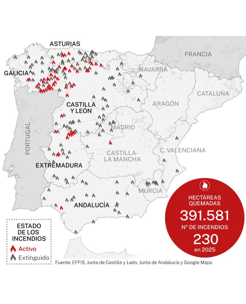 Mapa de incendios