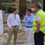 El alcalde en funciones, Juan Giner, ha visitado hoy las obras