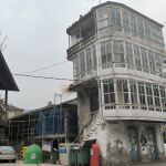 Casa Benedicto, en pleno centro de Navia de Suarna, en su estado actual