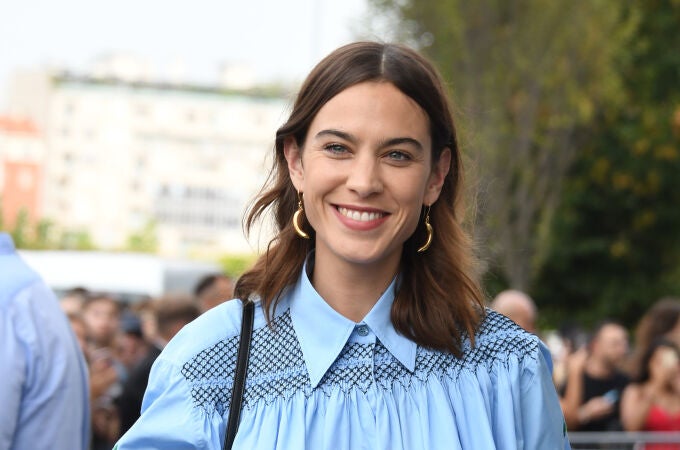 Alexa Chung en la Semana de la Moda de Milán.