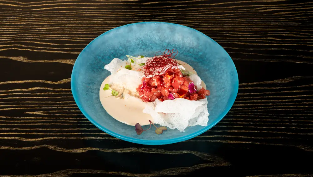 Tartar rojo del Bar Plaza